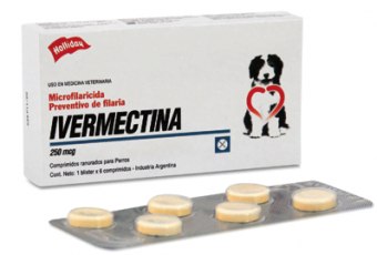 Ivermectina Antiparasitario Perros y Gatos 250mg 60 Tabletas